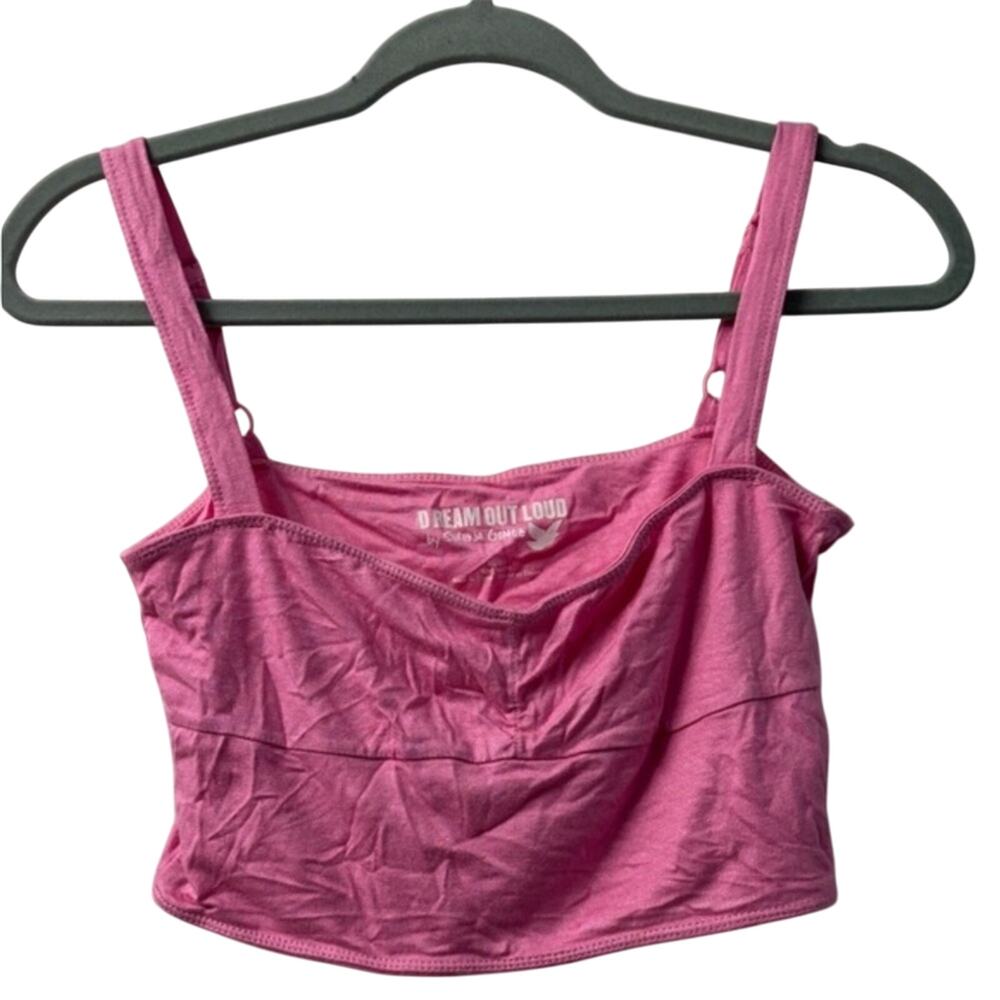 Selena Gomez dream out loud Pink Junior XL Crop Top NWT deadstock Y2K layering